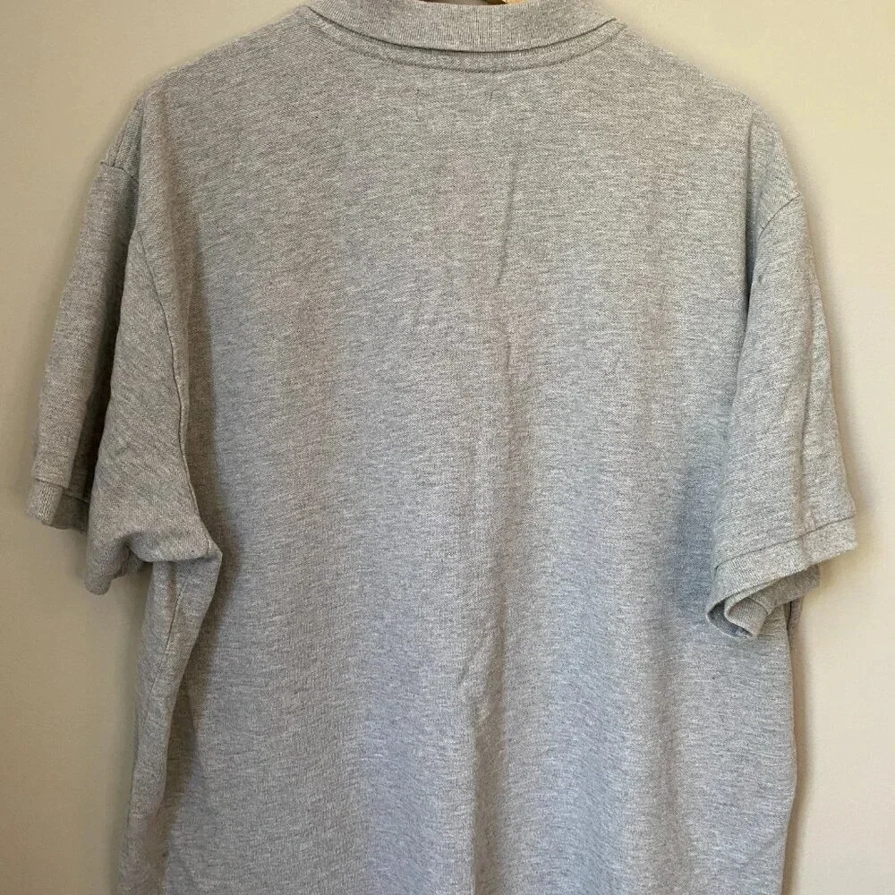 Ralph Lauren Polo Jeans Co. Mens Size XL Short Sleeve Cotton Polo Shirt in Gray